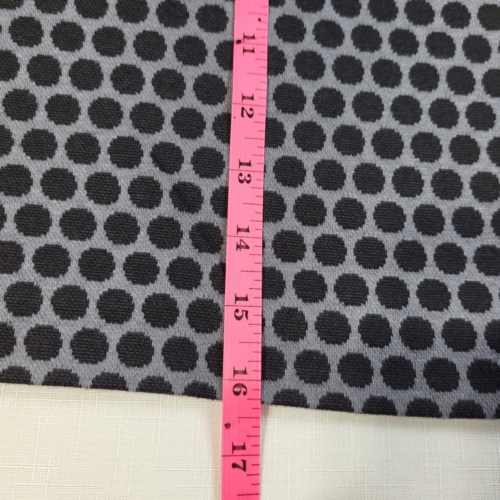 Gap A Line Short SKIRT Womens Size XXL Gray Black Polka Dots Back Zip - Picture 7 of 16